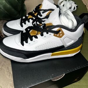 Kids Black and Gold Sneakers